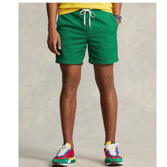 NEW Polo Ralph Lauren Men's Polo Prepster Oxford Shorts Green 6-Inch Size Large - Picture 1 of 6